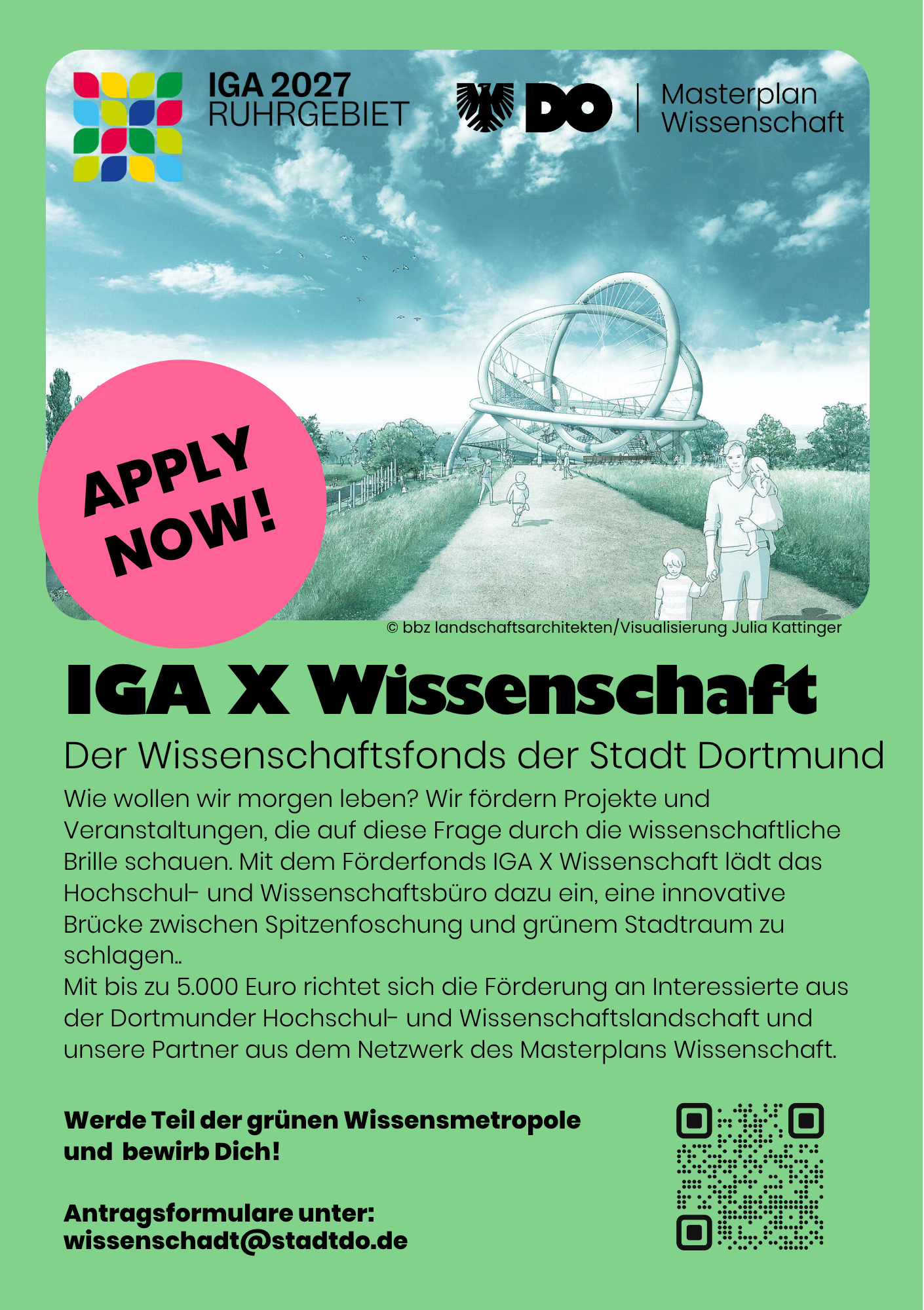 IGA x Wissenschaft Apply Now! (148 x 210 mm)